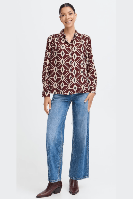 B.YOUNG Ikaia Vneck Blouse