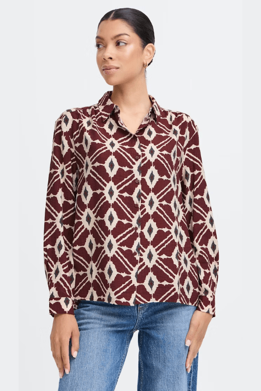 B.YOUNG Ikaia Vneck Blouse