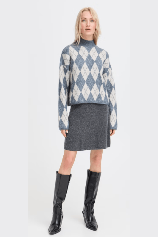 B.YOUNG Nafta Argyle Jumper 20818116
