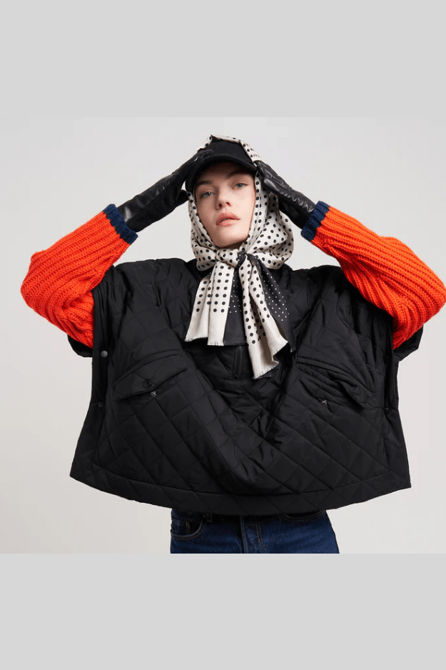 ECHO Quilted Poncho E00440