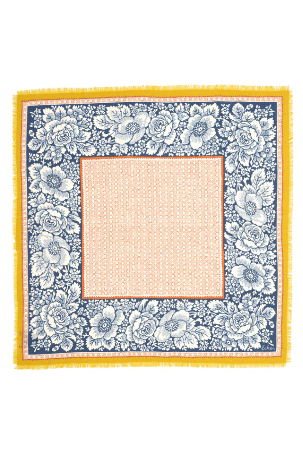 ECHO Vintage Floral Dot Wool Scarf EN1509