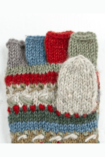 LOST HORIZONS Navika Wool Knit Finger Mittens