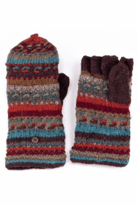 LOST HORIZONS Navika Wool Knit Finger Mittens