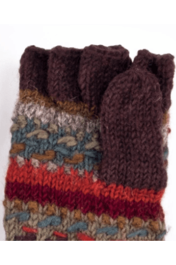 LOST HORIZONS Navika Wool Knit Finger Mittens