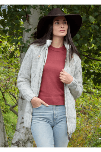 LOST HORIZONS Shannon Wool Knit Coat