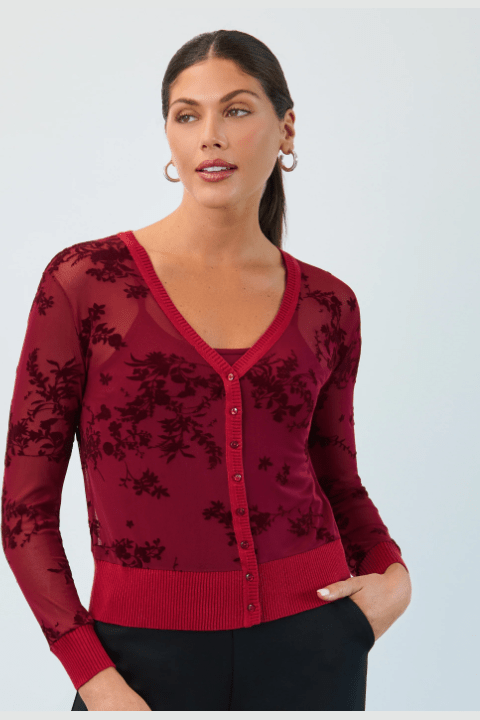FDJ 2 Piece Mesh Cardi Set 1062226