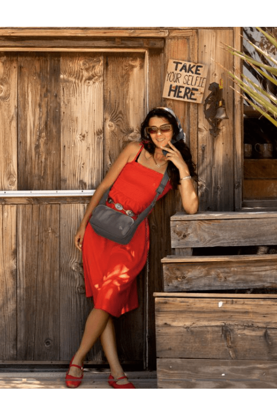 TRAVELON 43671 The Voyages Anti-theft East/West Crossbody