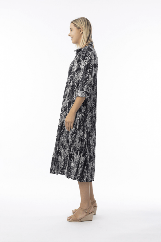 ORIENTIQUE Arashi Collar Layer Dress 71593