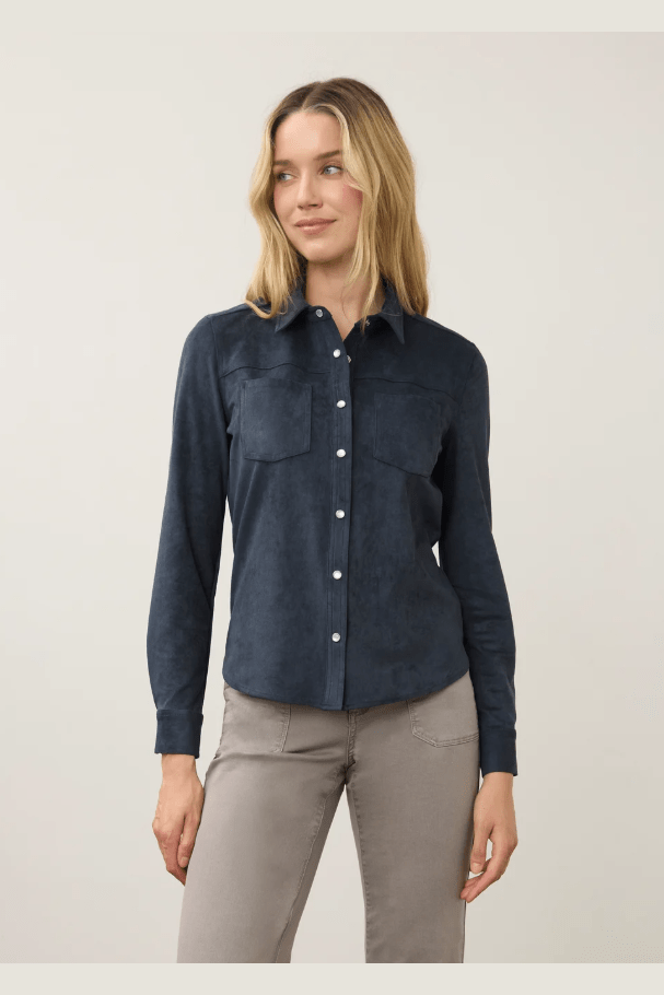 FDJ Long Sleeve Suede Shirt 7476196