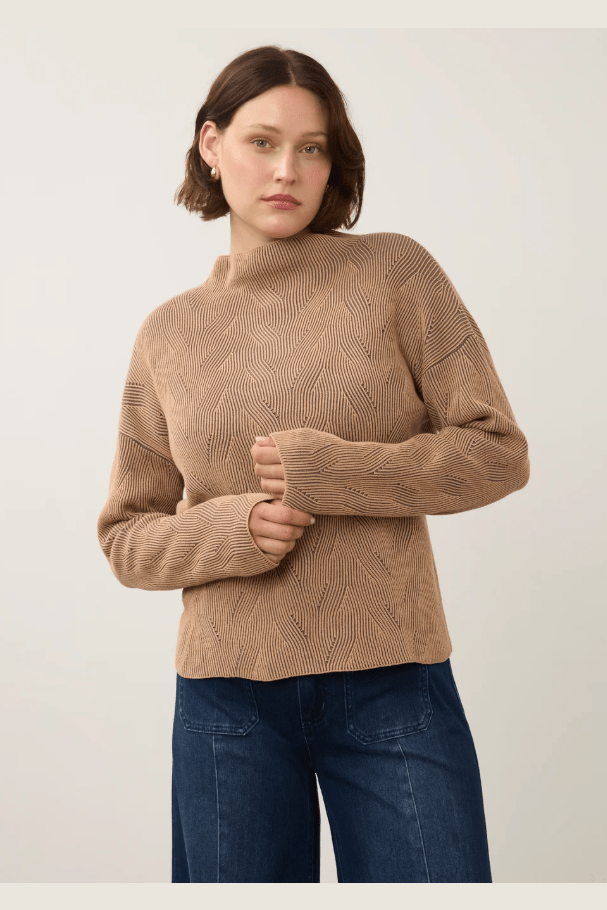 FDJ Long Sleeve Funnel Neck Sweater 1048314
