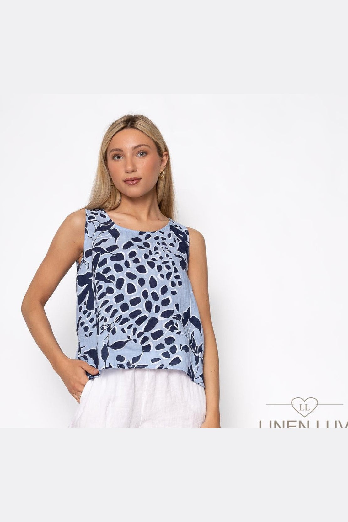 LINEN LUV French Linen Tank Top TP1486