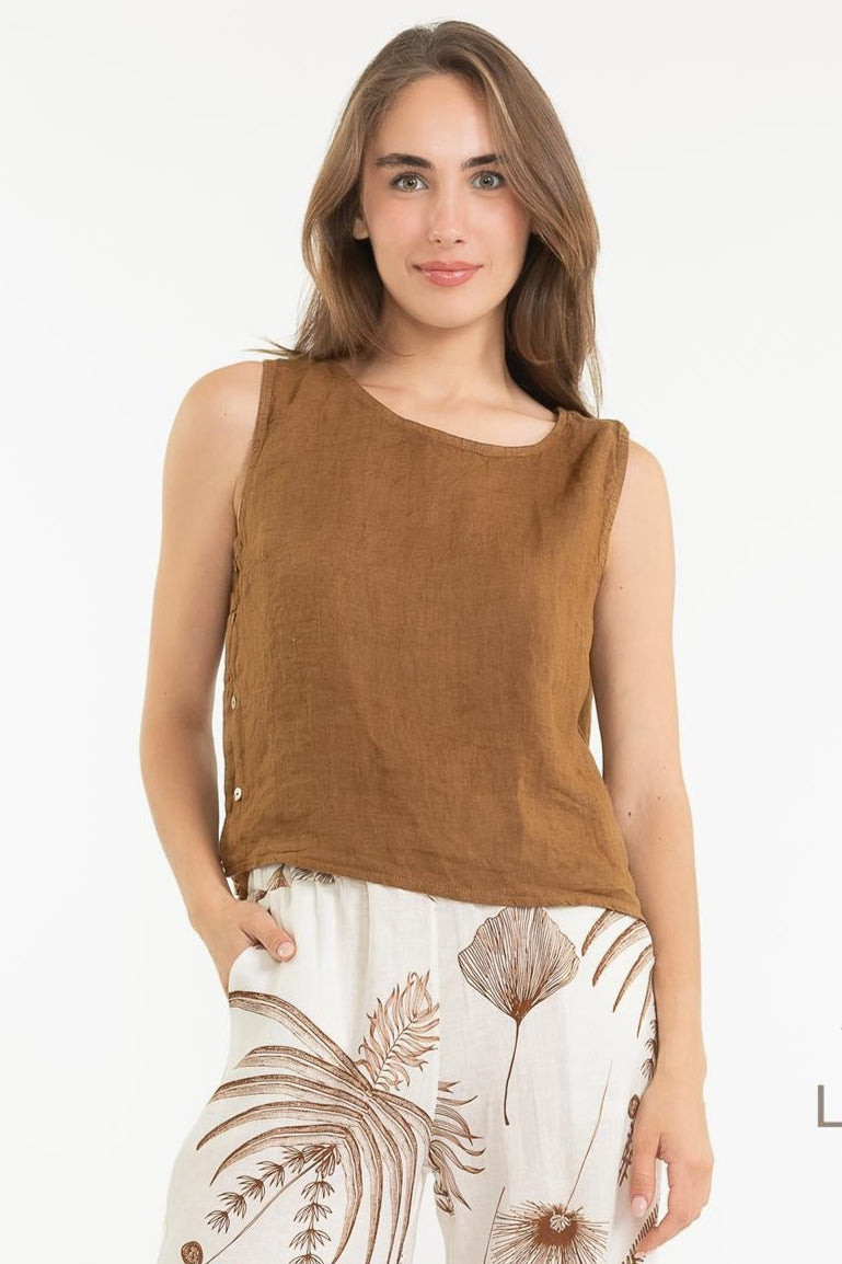 LINEN LUV French Linen Tank Top TP1629
