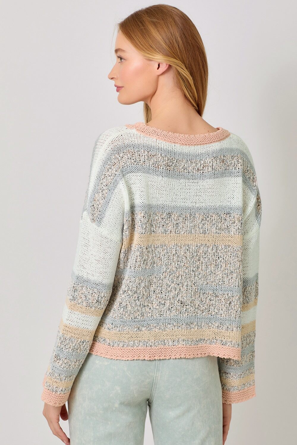 MYSTREE Multi Stripe Sweater 60080