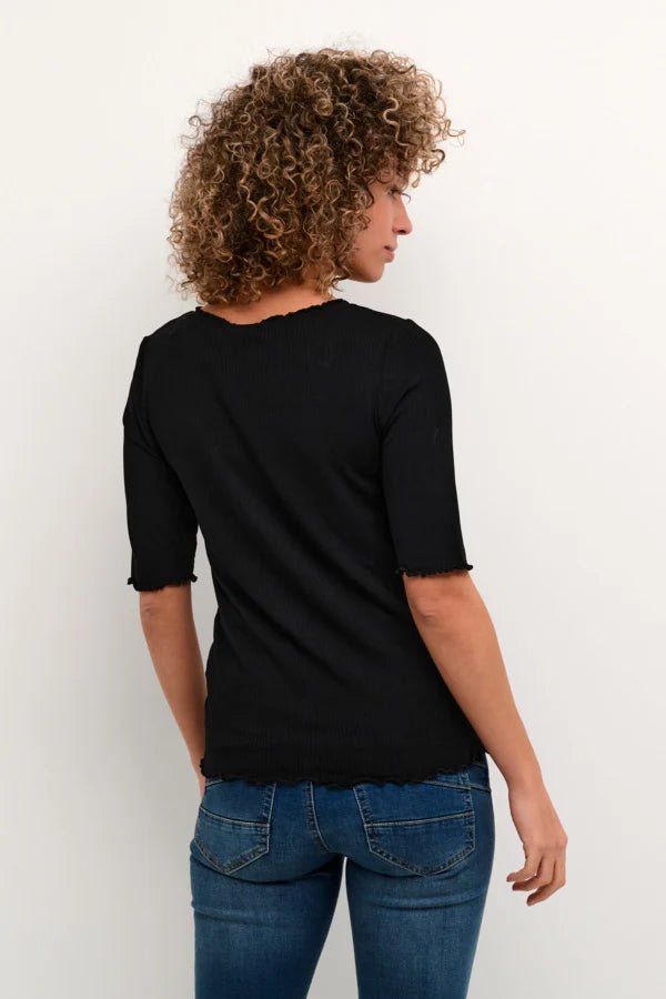 CREAM Ribba Short Sleeve Blouse 10611076