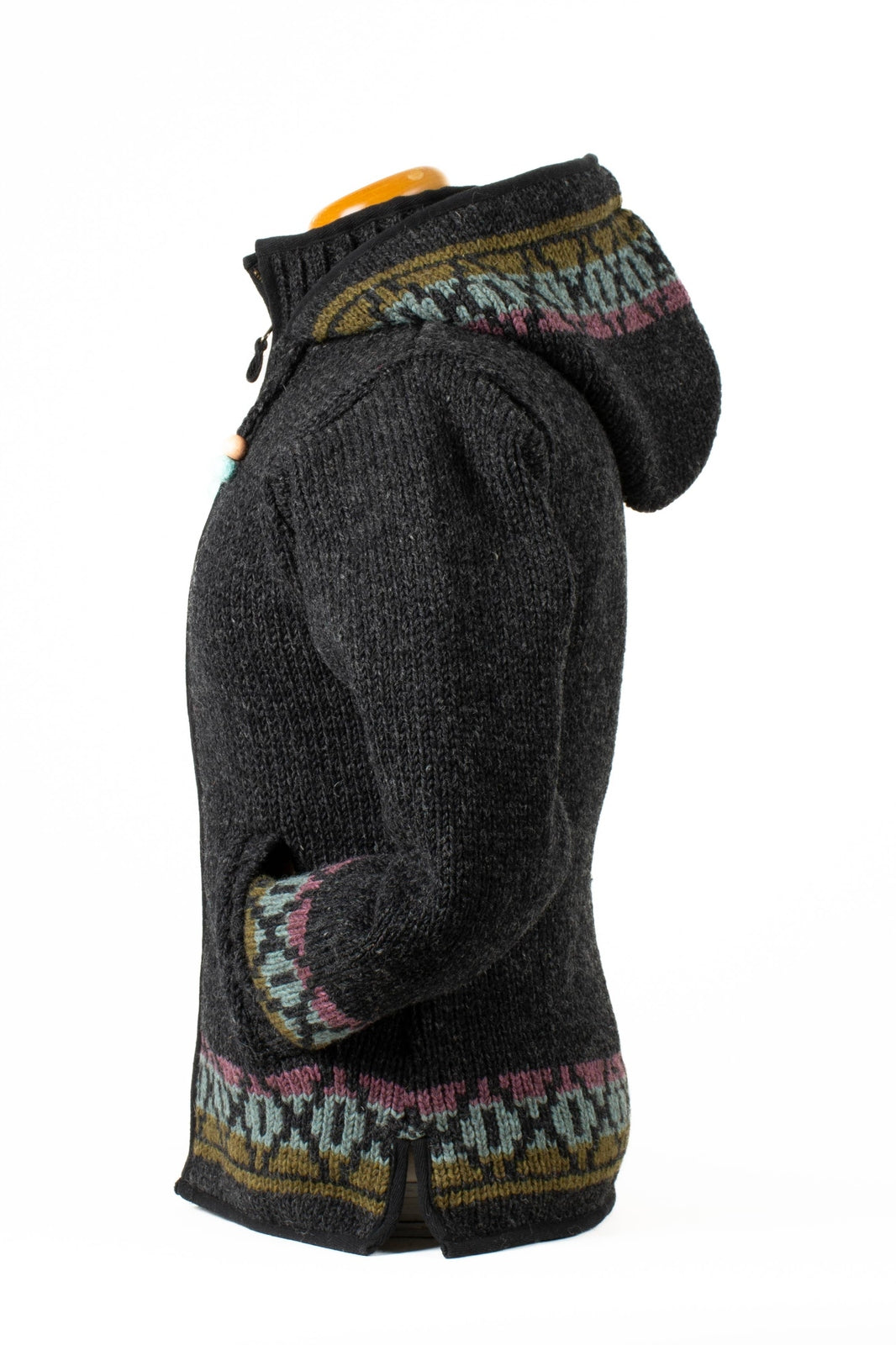 Lost Horizons Canada - Misty Wool Knit Sweater with Lined Hood
