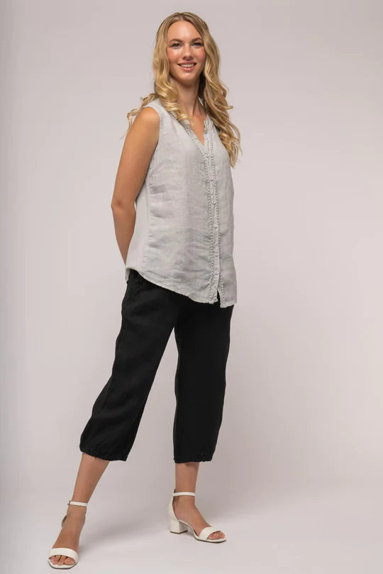 LINEN LUV French Linen Top TP1291 *Final Sale*
