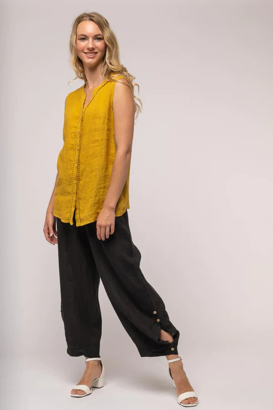 LINEN LUV French Linen Top TP1291 *Final Sale*
