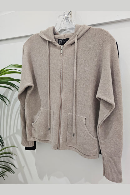 ETERNELLE Full Zip Sweater w/Hood 25105
