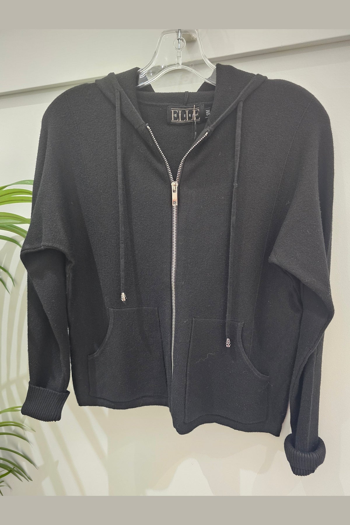 ETERNELLE Full Zip Sweater w/Hood 25105