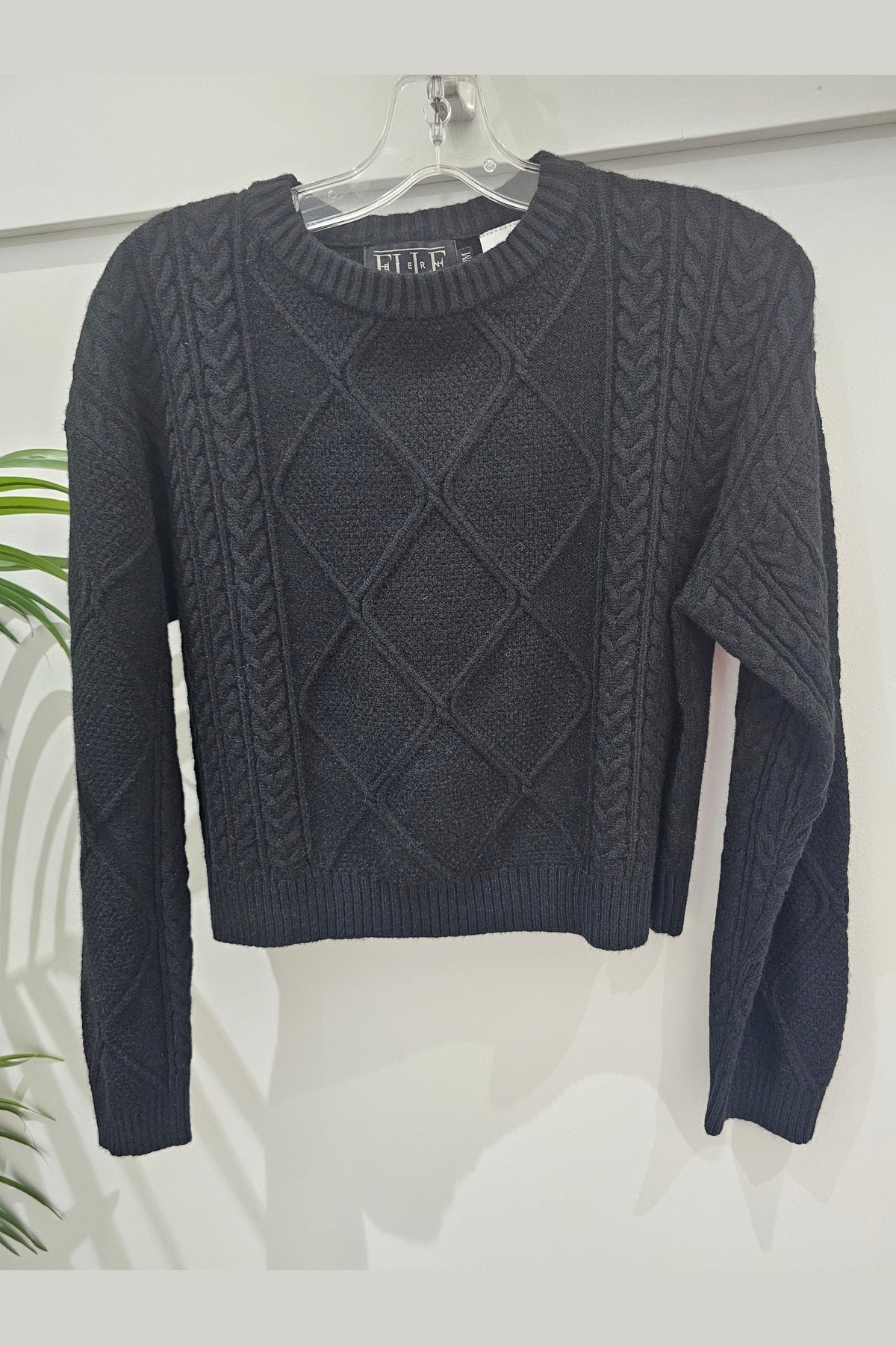 ETERNELLE Cable Knit Sweater L/S 25258