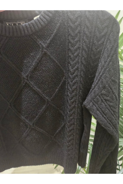ETERNELLE Cable Knit Sweater L/S 25258