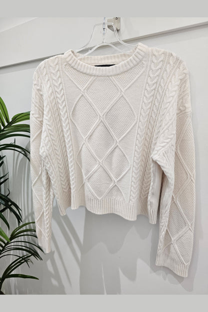 ETERNELLE Cable Knit Sweater L/S 25258
