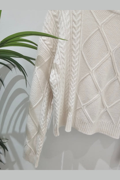 ETERNELLE Cable Knit Sweater L/S 25258