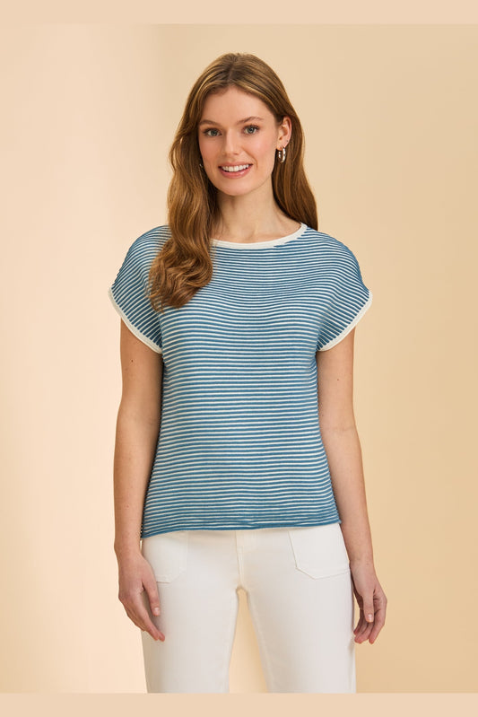 FDJ Ottoman Cap Sleeve Sweater 1002624