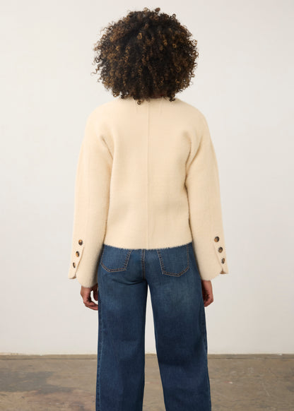 FDJ Collarless Knit Jacket 10047431