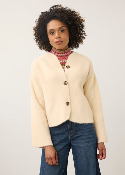FDJ Collarless Knit Jacket 10047431