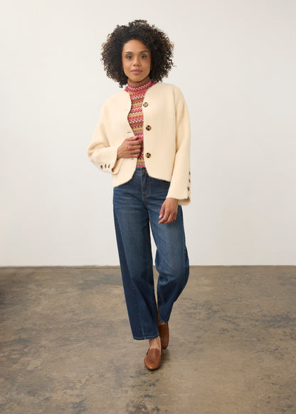 FDJ Collarless Knit Jacket 10047431