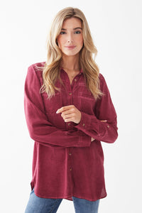 FDJ 1053156 L/S Roll Tab, Cold Pigment Dyed Shirt