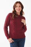 FDJ A-Line Cable Raglan Sweater 1136753