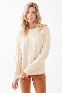 FDJ A-Line Cable Raglan Sweater 1136753