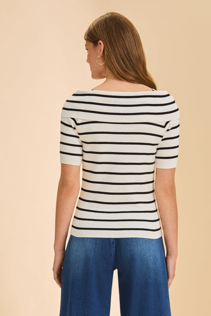 FDJ Boatneck Striped Sweater 1193764