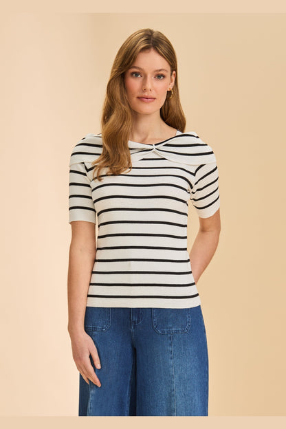 FDJ Boatneck Striped Sweater 1193764