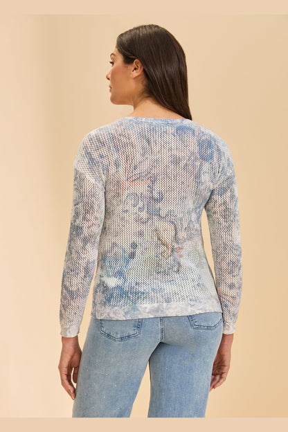 FDJ V-Neck Printed Sweater 1214624