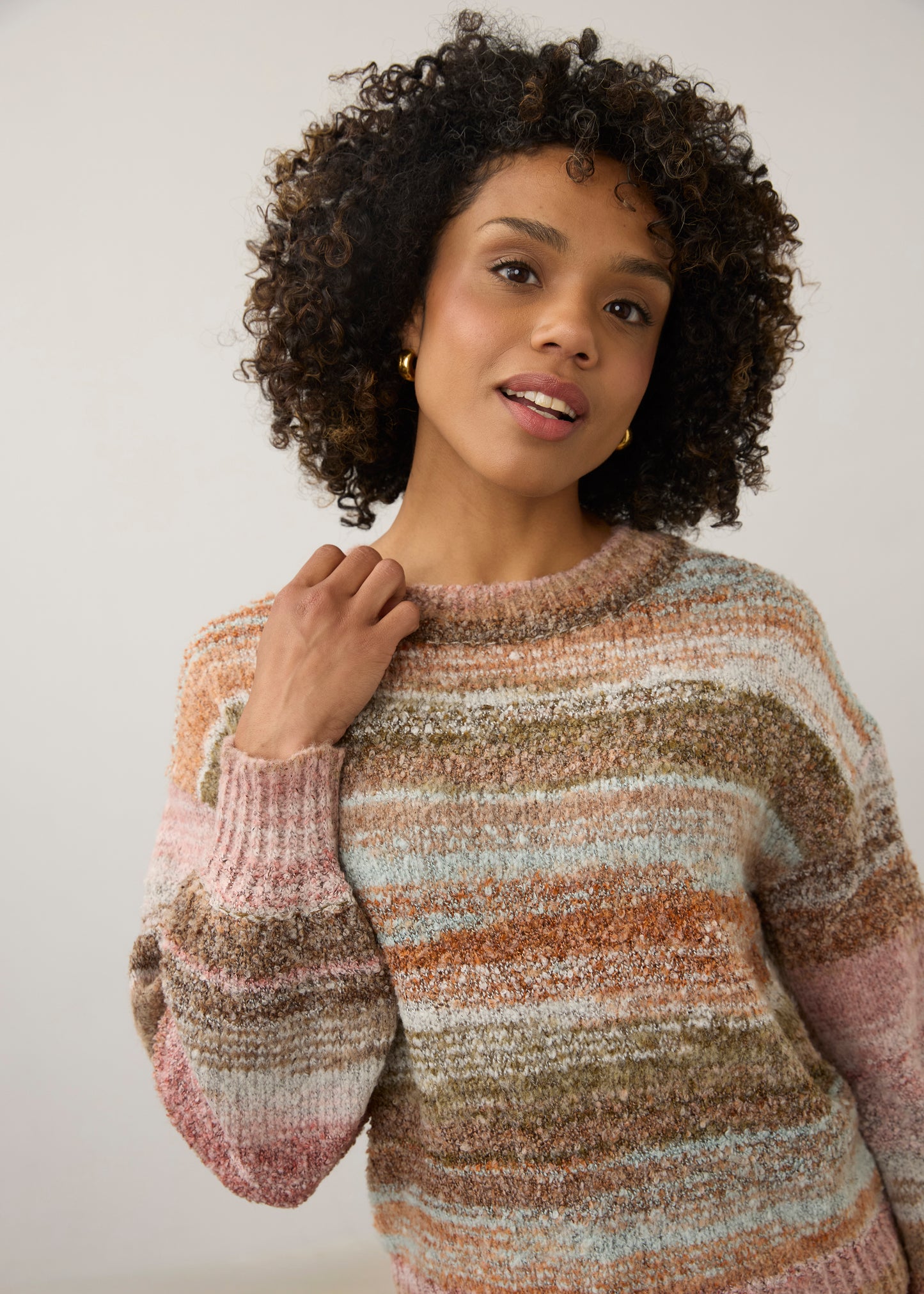 FDJ Boat Neck Boucle Sweater 1285891