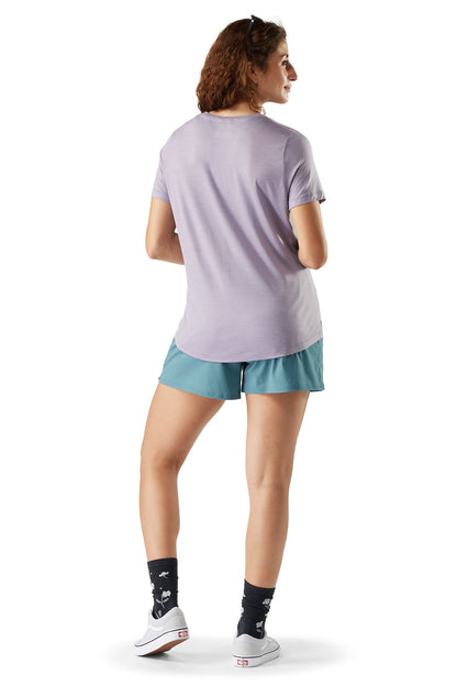SMARTWOOL Women's Active Ultralite V-Neck Short Sleeve SW016539