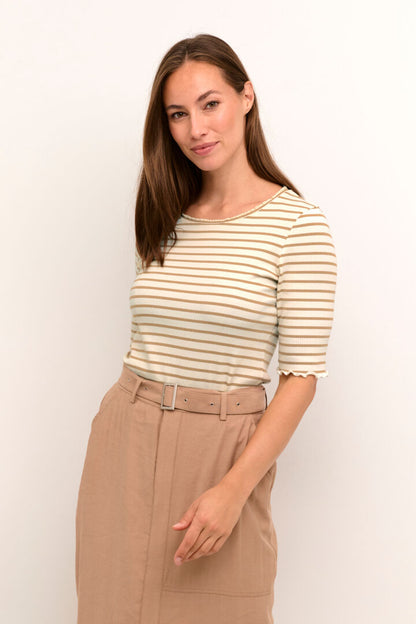 CREAM Ribba SS Stripe Blouse *Final Sale*