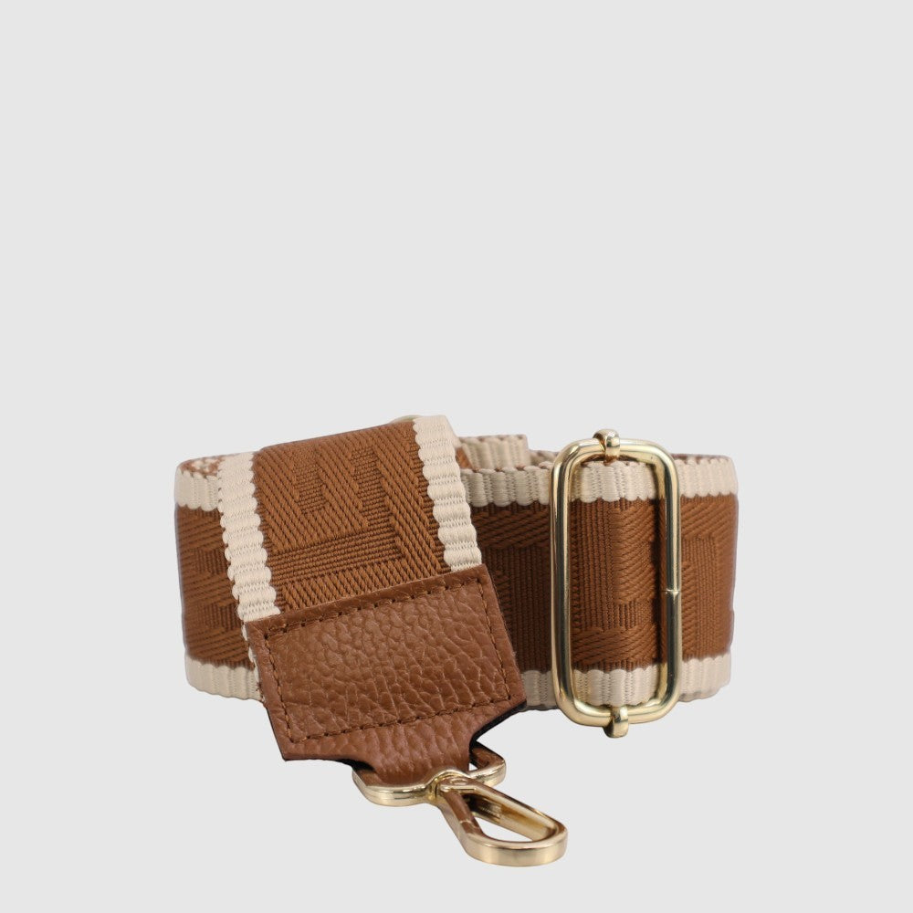 THE TREND Fabric and Leather Purse Strap