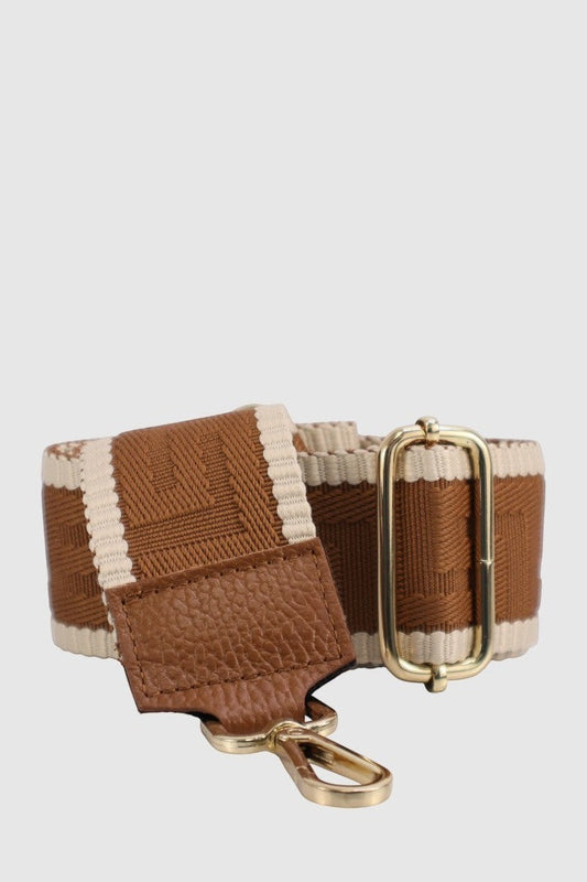 THE TREND Fabric and Leather Purse Strap
