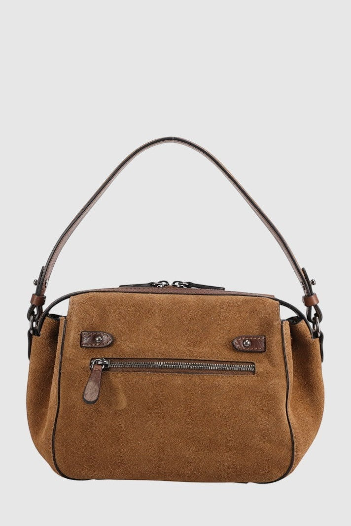 THE TREND Torrevento Suede Handbag