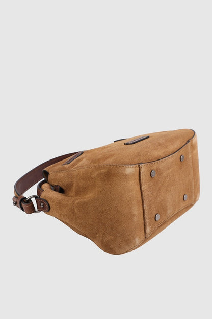 THE TREND Torrevento Suede Handbag