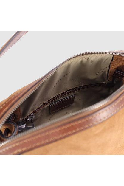 THE TREND Torrevento Suede Handbag