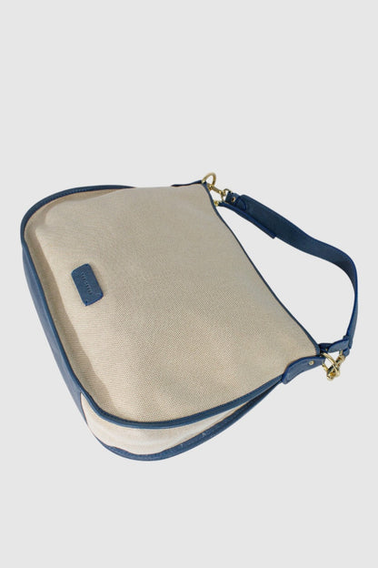 THE TREND Antoniolo Canvas & Leather Shoulder Bag 5284894