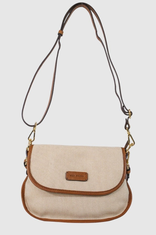 THE TREND Accornero Canvas & Leather Shoulder Bag 5284895