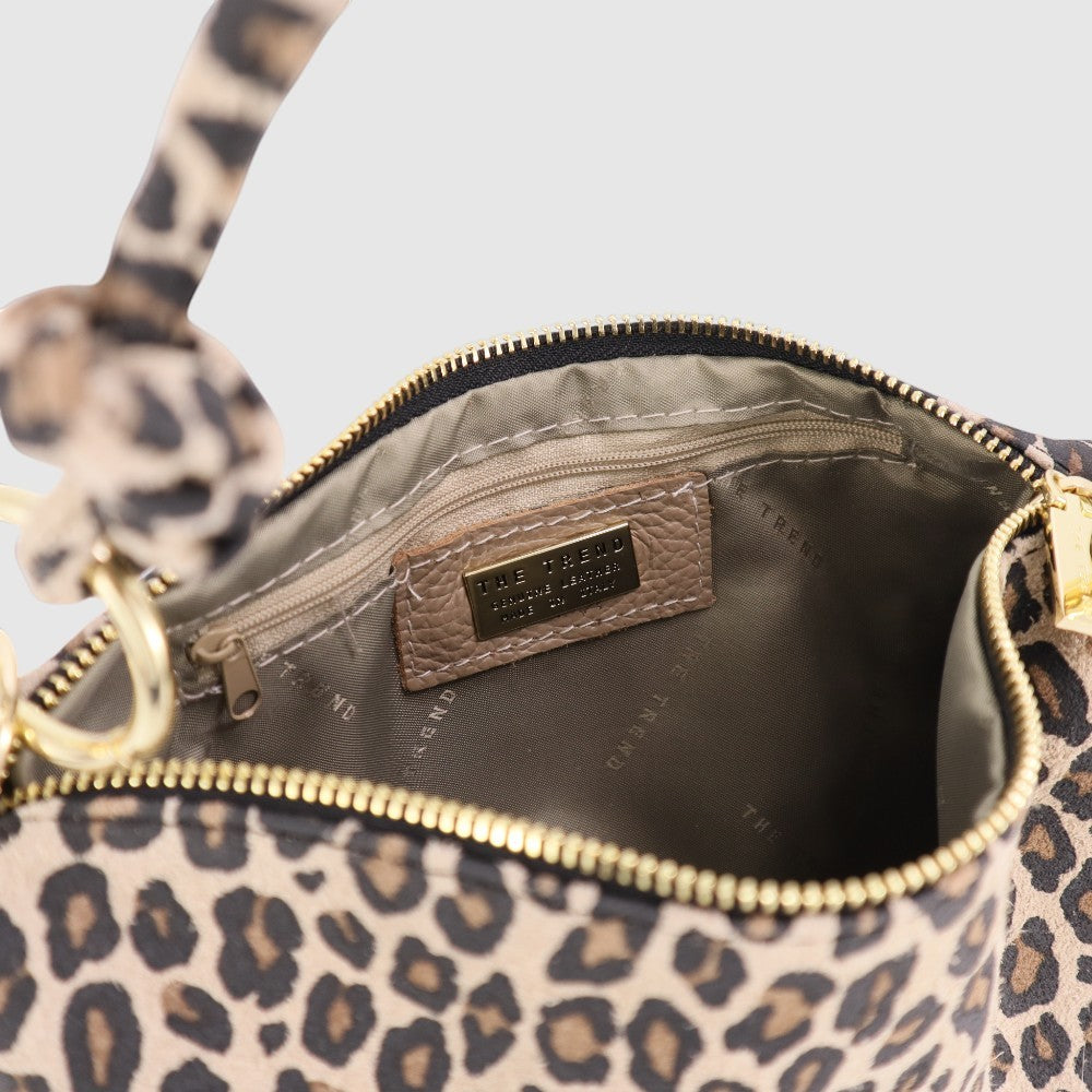 THE TREND Otella Leopard Leather Bag