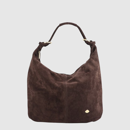 THE TREND Vallone Suede Handbag