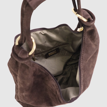 THE TREND Vallone Suede Handbag